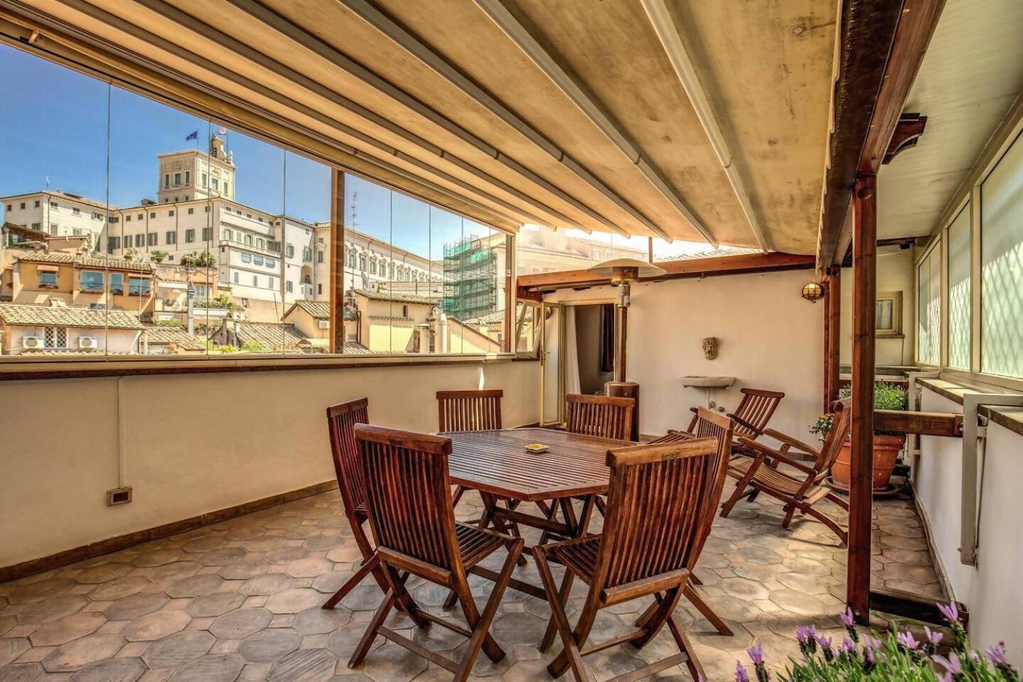 Attic With Terrace By Trevi Fountain Apartment Rome Bagian luar foto