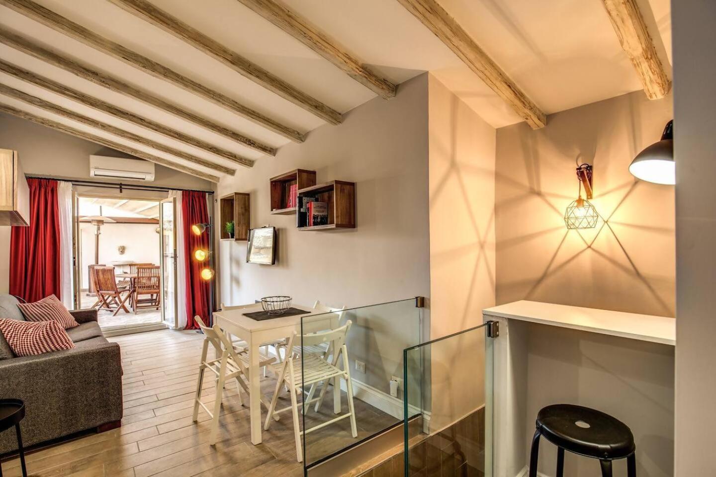 Attic With Terrace By Trevi Fountain Apartment Rome Bagian luar foto